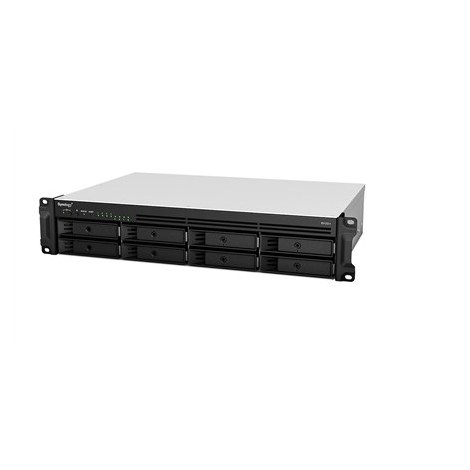 Synology | Rack NAS | RS1221+ | Up to 8 HDD/SSD Hot-Swap | AMD Ryzen | Ryzen V1500B Quad Core | Processor frequency 2.2 GHz | 4 - 2
